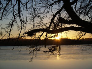 Sonnenuntergang am Idstedter See